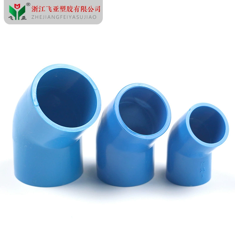 ПВХ трубы водоснабжения 45 градусов локоть прямой Изгиб Верхней Трубы Фитинги 20 25 32 40 50 63 75 90 110