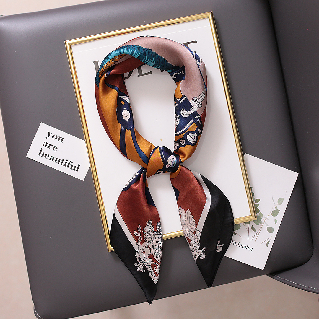 Versatile Imitation Silk Scarf For Women Korean Style Spring_voghion.com