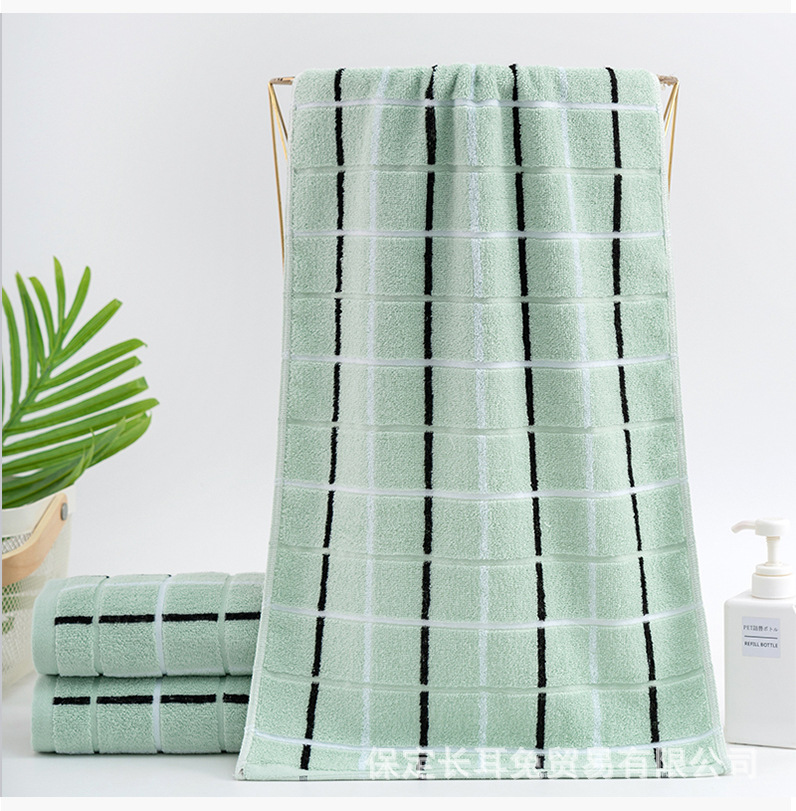 彩色方格澡巾_15
