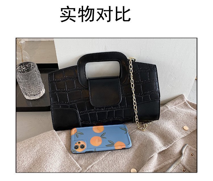 New  Chain French Crocodile Pattern Simple One-shoulder Messenger Handbag display picture 50