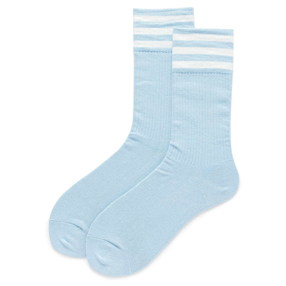 薄い青と白のストライプ