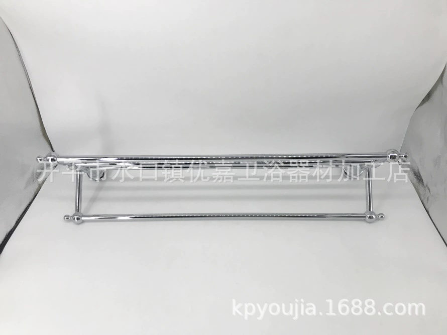 开平优嘉卫浴 Chrome bath towel rack Double-layer bathroom towel rack Copper electroplated towel rack 0264