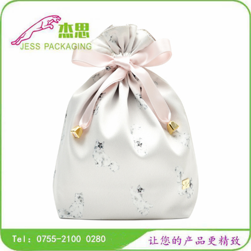 设计新款色丁布化妆品束口袋大容量内衣内裤西服收纳包量大从优