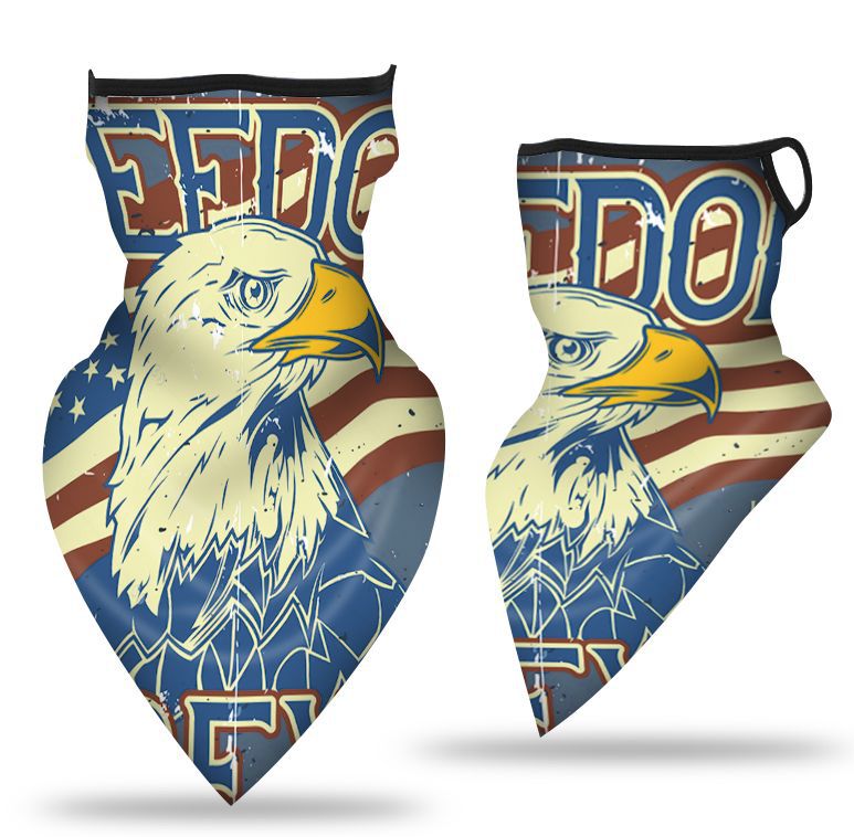 Oído-colgando triángulo bufanda hielo malla de seda máscara transpirable cuello cubierta al aire libre equitación pesca a prueba de viento protector solar cara toalla bufanda