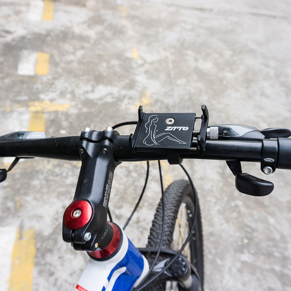 Bicicleta de montaña aleación de aluminio soporte para teléfono móvil bicicleta teléfono móvil batería eléctrica coche motocicleta soporte para teléfono móvil