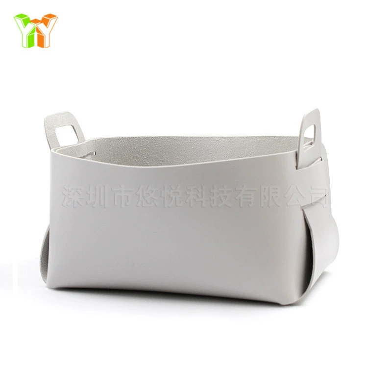 Оптовая продажа Spot Nordic Leather Stroke Basket Model Room спальня, разное дерево, поместить pantites упрямый ящик для хранения