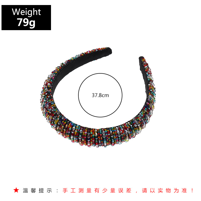 Fashion Diamond Sponge Baroque Catwalk Headband Wholesale display picture 6