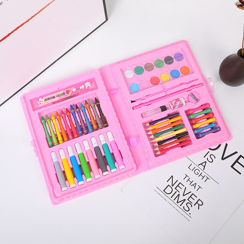 Wholesale 68-piece children's painting set creative watercolor pen set cute student supplies holiday gift