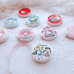 Cartoon cute mini measuring tape for clothing, three-dimensional measurement, waist circumference, meter ruler, portable, 1.5-meter soft tape, cloth tape