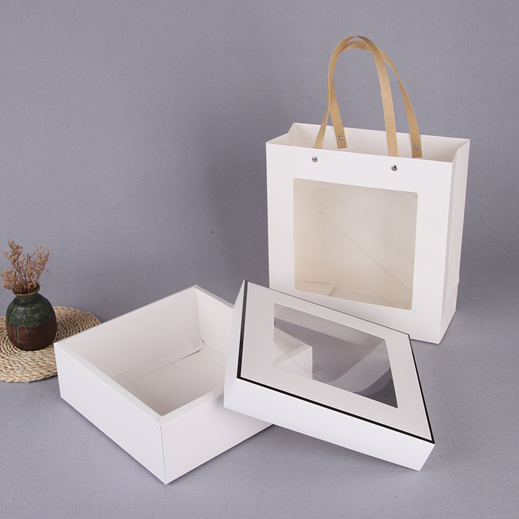 White; gift box (window) 23cm * 23cm * 8cm