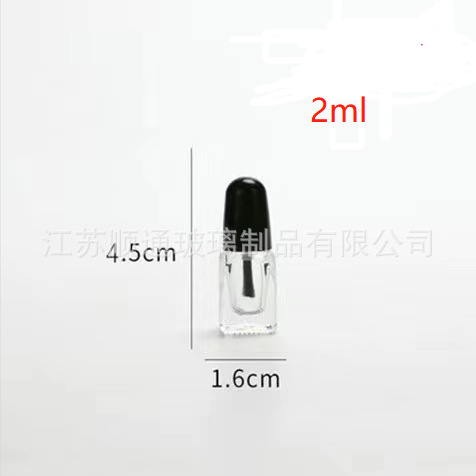 Botellas Vidrio para Esmalte 5–15 ml — Con Brocha (Transparente)