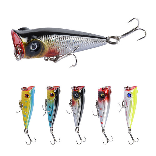 Luya bait outdoor fishing gear bait 5cm/4.9g foreign trade choke water surface with wave lying plastic hard bait