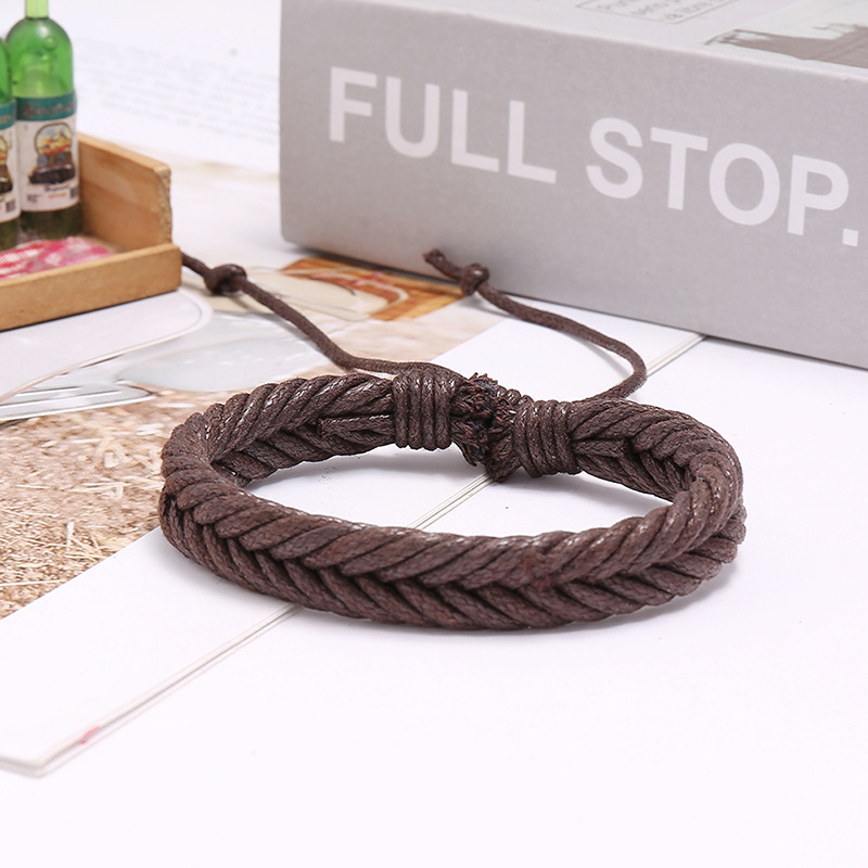 hand-woven wax thread retro bracelet