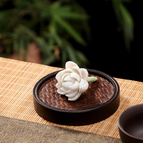 Hand-potted Ceramic Jasmine Tea Pet Shelf, Incense Holder, Tea Ceremony Home Decor Gift, Pen Holder, Aromatherapy