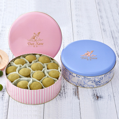 登京綠茶曲奇饼干礼盒 手工抹茶饼干铁罐装办公室休闲零食品送礼|ms