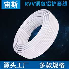 电源线RVV2*2.5平方护套线 家用铜包铝电线 防水电线