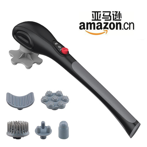 Cross-border dolphin massager handheld massager fitness hammer shoulder neck waist back full body massage stick hammer massage