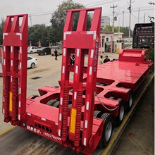 三线六桥低平板拖挂车 三线六轴设备运输车 三线六轴车价格