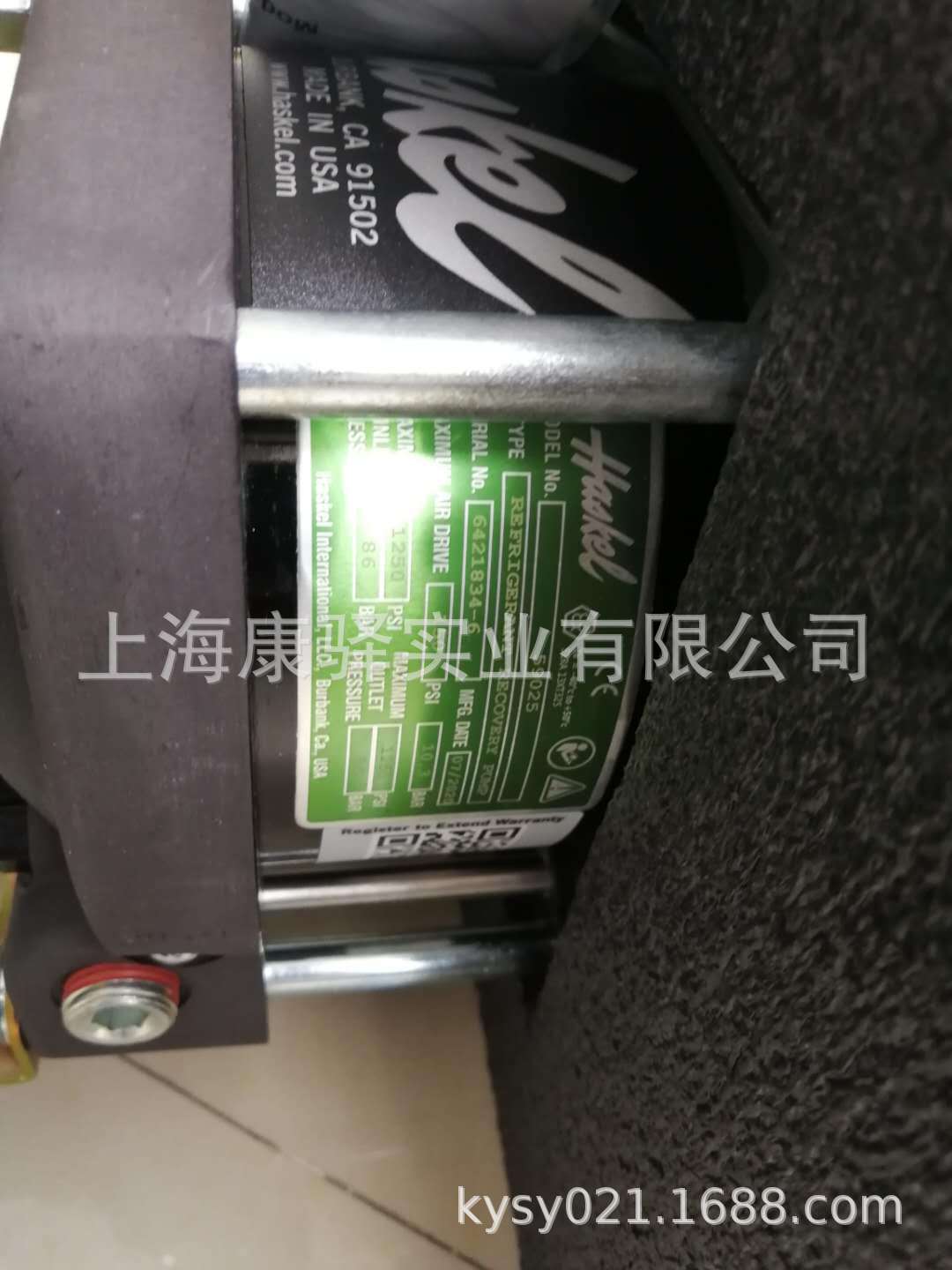 气动增压泵 59025 HASKEL气动增压泵 现货销售 原装进口