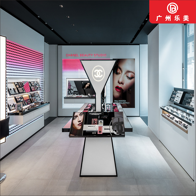 厂家直销化妆品展示柜彩妆柜品牌专柜美容院产品展示新款简约现代