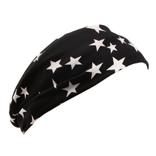 European and American Women's Printed Sports Headband & Yoga Hairband – Amazon Sweat-Absorbent, Anti-Perspirant Wide-Edge Fitness Headscarf for Ladies