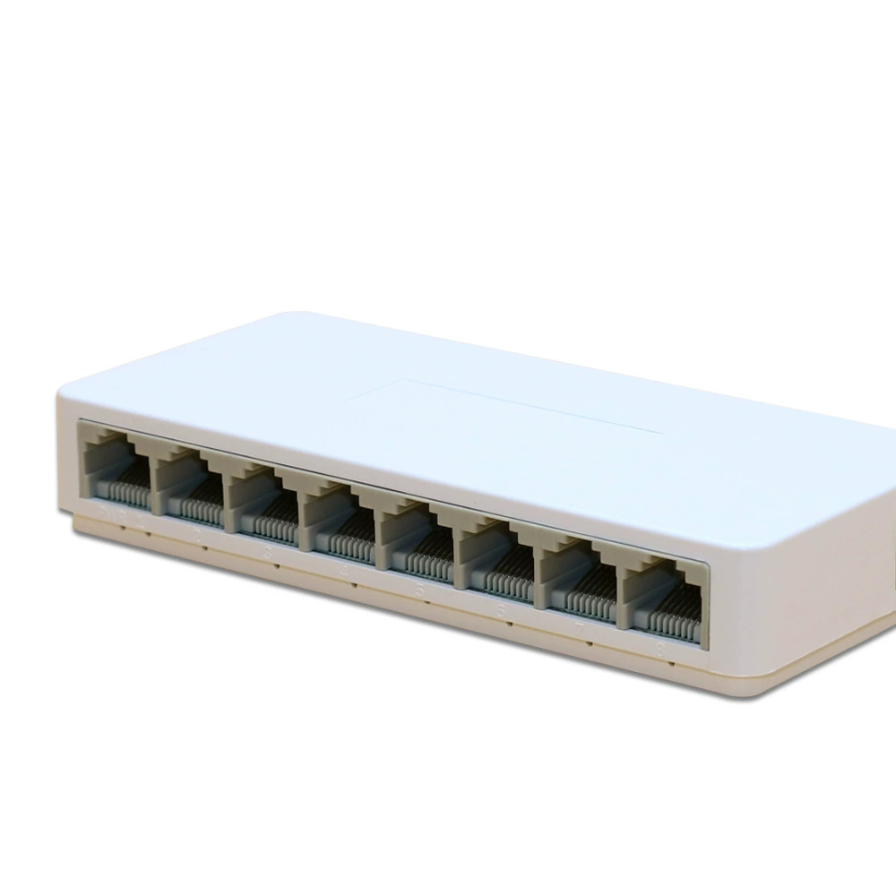 Кросс-бордер восьми-мерный восьми-мерный Ethernet коммутация пластик корпус сеть разветвление линия бытовой офис мониторинг коммутатор