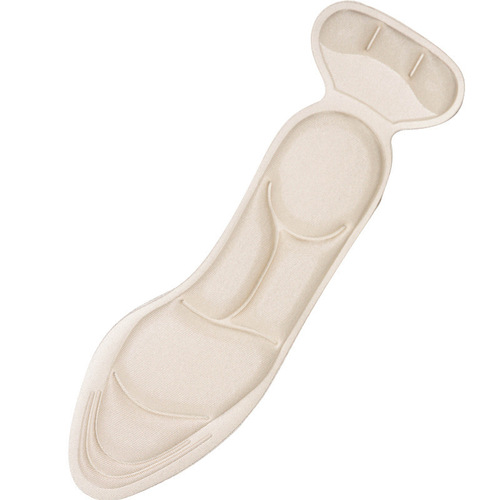 New 7D two-in-one upgraded insole heel sticker breathable sweat-absorbent anti-slip shock-absorbing arch massage high-heeled shoe pad for women