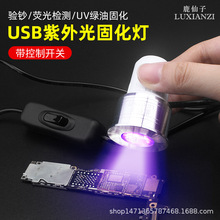 USB紫外线固化灯led手电筒绿油固化手机维修UV无影胶紫外光灯 C76