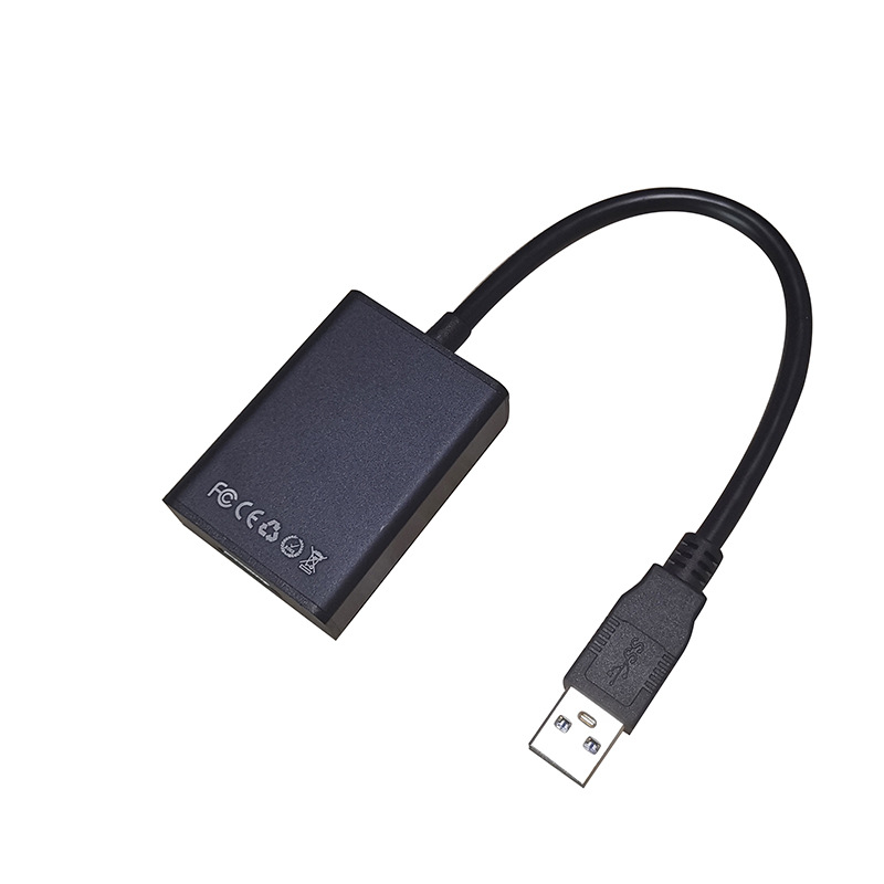 Cáp chuyển đổi video USB3.0 sang HDMI Bộ chuyển đổi USB sang HDMI độ phân giải cao hỗ trợ trình điều khiển tích hợp 1080P