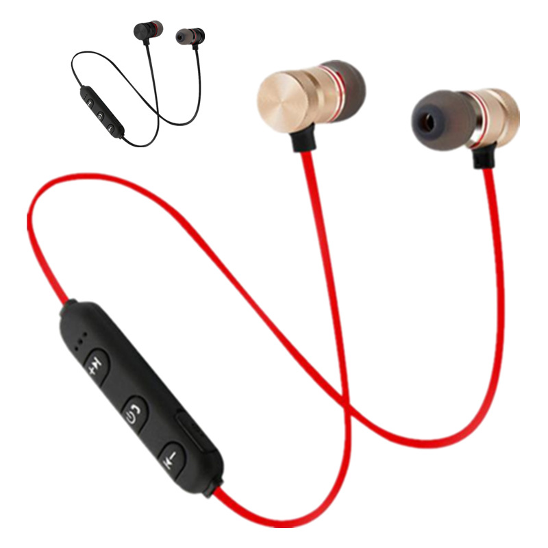 Auricular Bluetooth 001 deportes corriendo auricular inalámbrico Halter estéreo binaural metal de succión magnética comercio exterior en stock