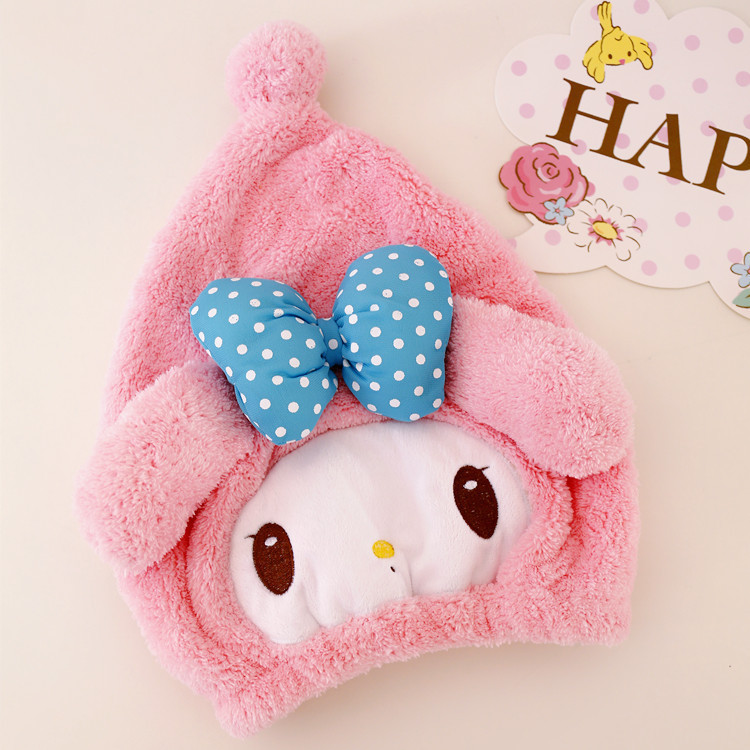 Cartoon hair towel, dry shower cap