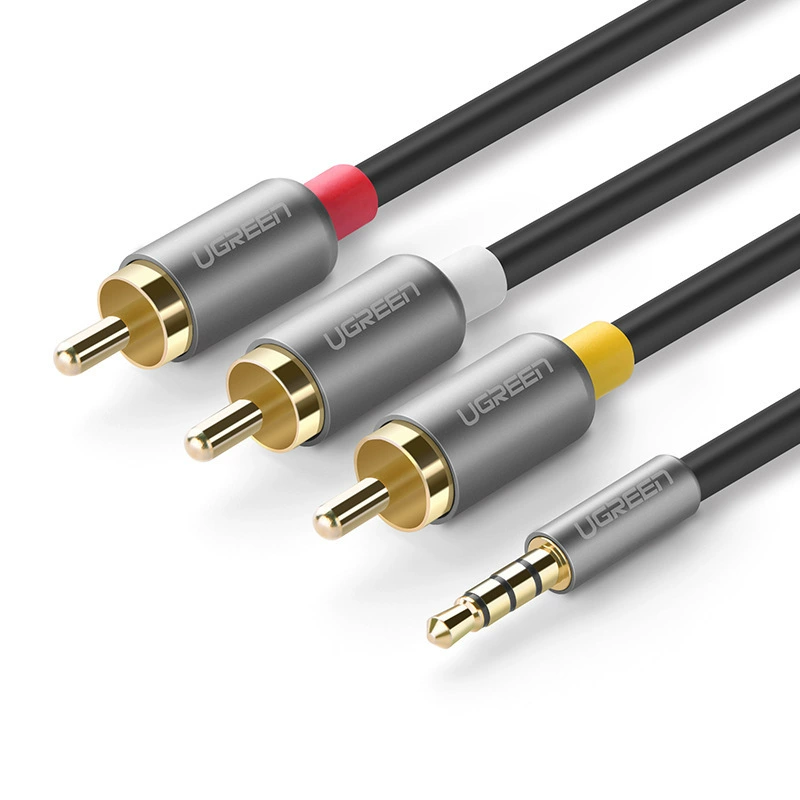 Зеленый линк AV линия конвертер для приставки телевидения 1 к 3rca кабель высокой четкости, 3.5мм сложный