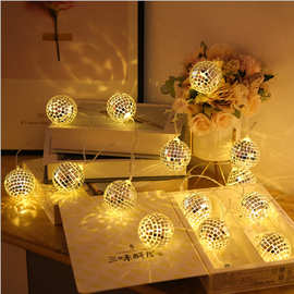 酒吧Ied彩灯灯串圣诞挂件蛋糕装饰灯舞厅庆典房间玻璃镜面球串灯
