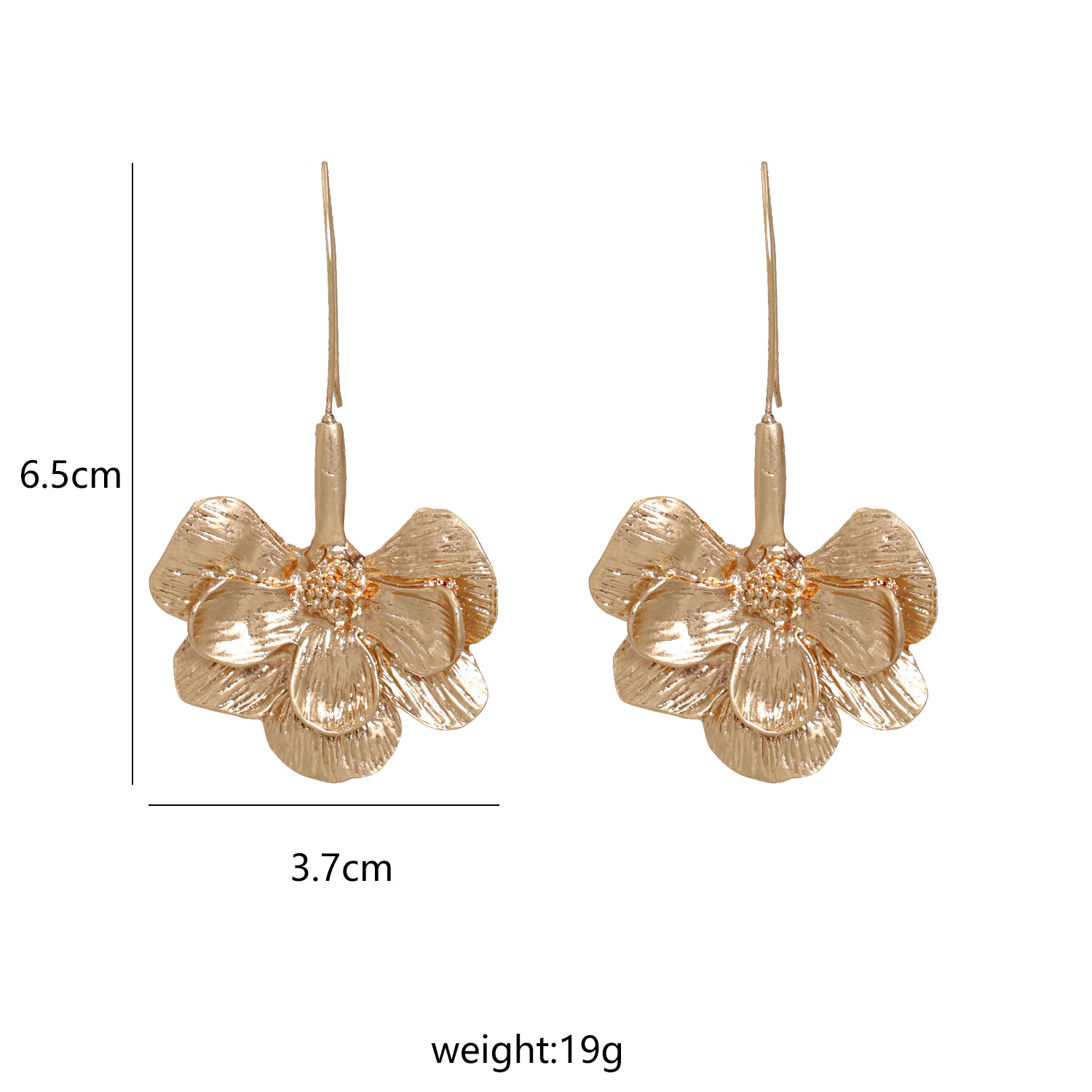 New Fashion Trend Wild Ethnic Style Flower Alloy Earrings For Women display picture 1