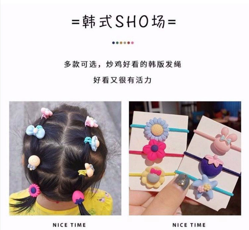 500 Rubber Bands Korean New Fashion Hair Cheap Scrunchies Set Wholesale display picture 6