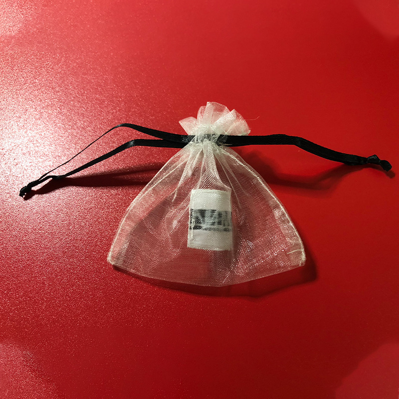 工厂批发纱袋 抽绳圣诞节欧根纱束口袋7*9可定制logo礼品网纱袋