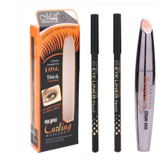 M.N美诺Cuiting防水浓密睫毛膏+两色眼线笔 黑色/咖啡色 彩妆组合