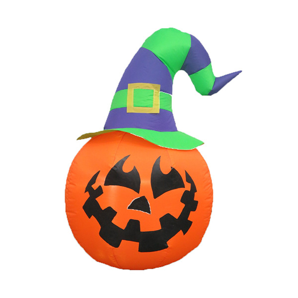 工厂批发万圣节LED灯发光充气南瓜家族庭院装饰品防水搞坏气模