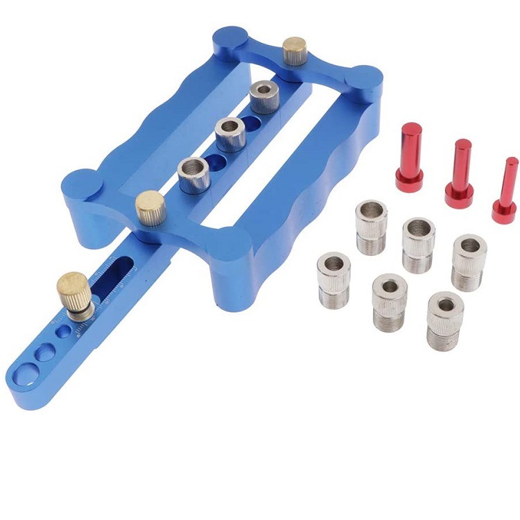 Carpintería agujero recto localizador de madera redonda Tenon puncher localizador agujero abridor DIY herramienta de perforación de la carpintería