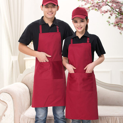 cook Shroud Korean Edition kitchen Home Furnishing Bakery whole body Solid Waiter coverall halter apron have more cash than can be accounted for