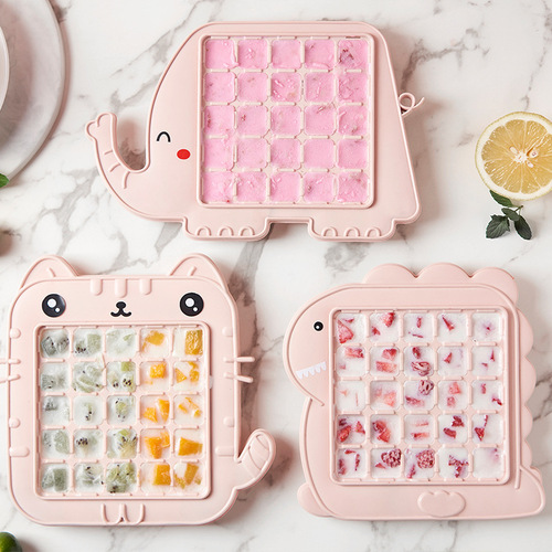 Cartoon Cute Summer Popsicle Mold Cartoon Style Ice Tray Summer DIY Children's Home Use Small Ice Tray Wholesale
