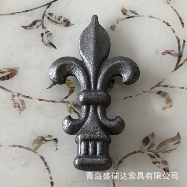 铁尖头栅栏矛头铁艺枪尖大门枪头方钢焊接花围栏装饰物防爬防盗尖