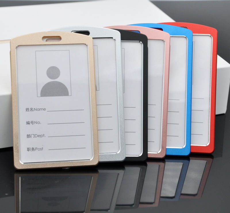 金屬鋁合金工牌卡套證件吊繩工作證員工門禁挂繩胸牌定做廠牌定制
