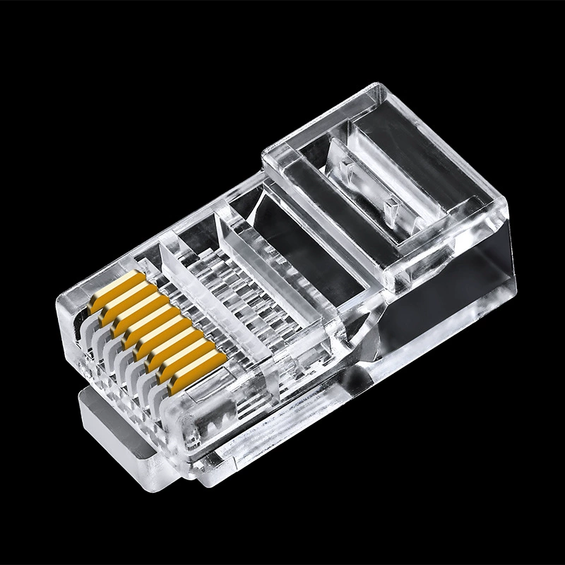 Сетевой кабель Crystal Head Super Five 8-жильный Позолоченный разъем RJ45 из чистой меди производители разъемов для компьютерного сетевого кабеля почтовые расходы