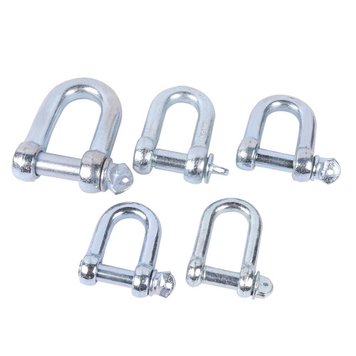D-type zinc-coated Japanese D-shaped clevis, marine link U-shaped, horse arch type lifting hoisting clevis