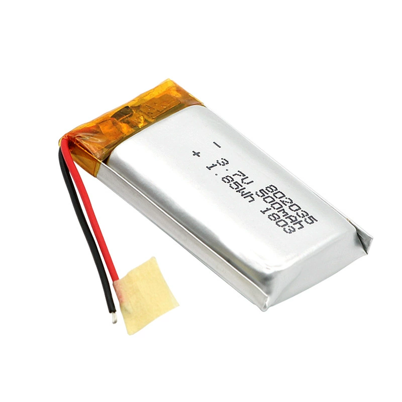 802035 полимерная литиевая батарея 500mAh 3.7V подходит для небольших очистителей воздуха/смарт‑дом аккумуляторы