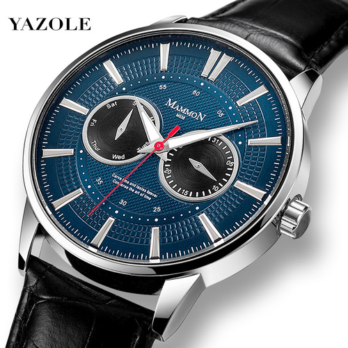 M038 double-eye non-mechanical watch men's creative fashion calendar luminous quartz watch men's watch