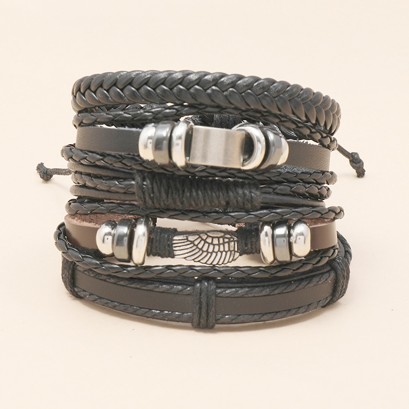 new  hand-woven cowhide bracelet