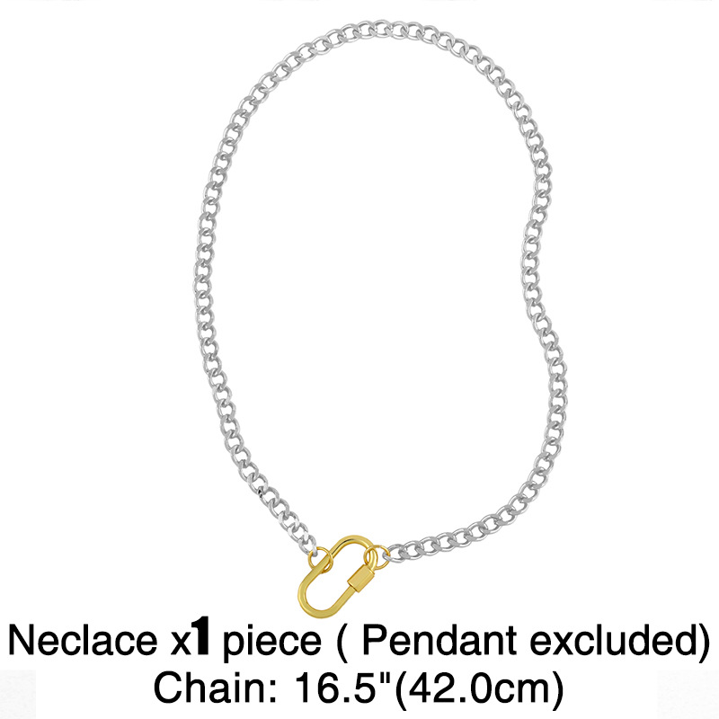 Mode Lettre Plaqué Or 18k Collier En Masse display picture 23