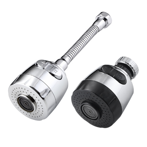 Kitchen household multi-speed adjustable aerator, extended splash-proof head, universal faucet, multi-function filter water nozzle